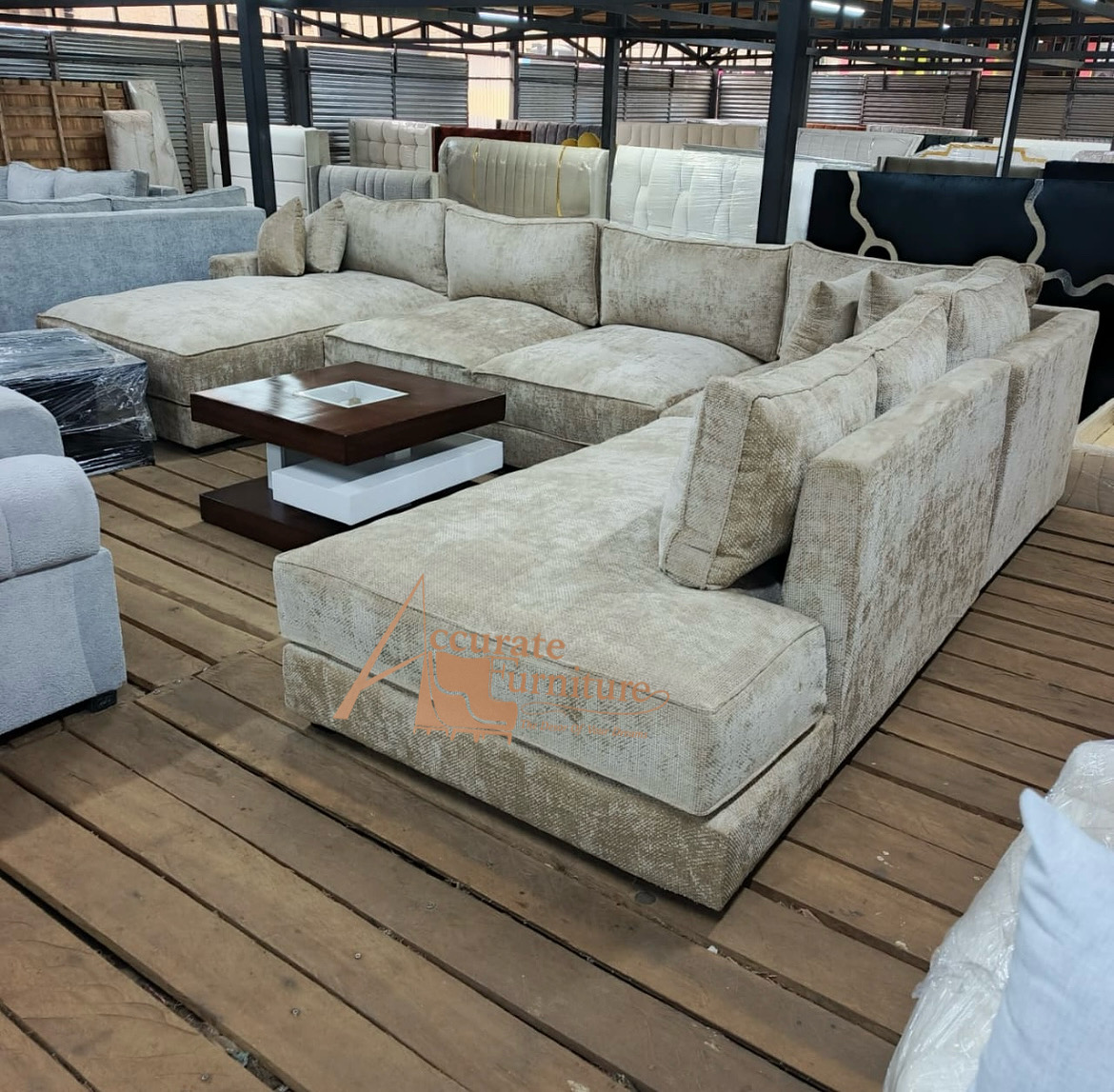 Sectional U-shaped 9 seater 